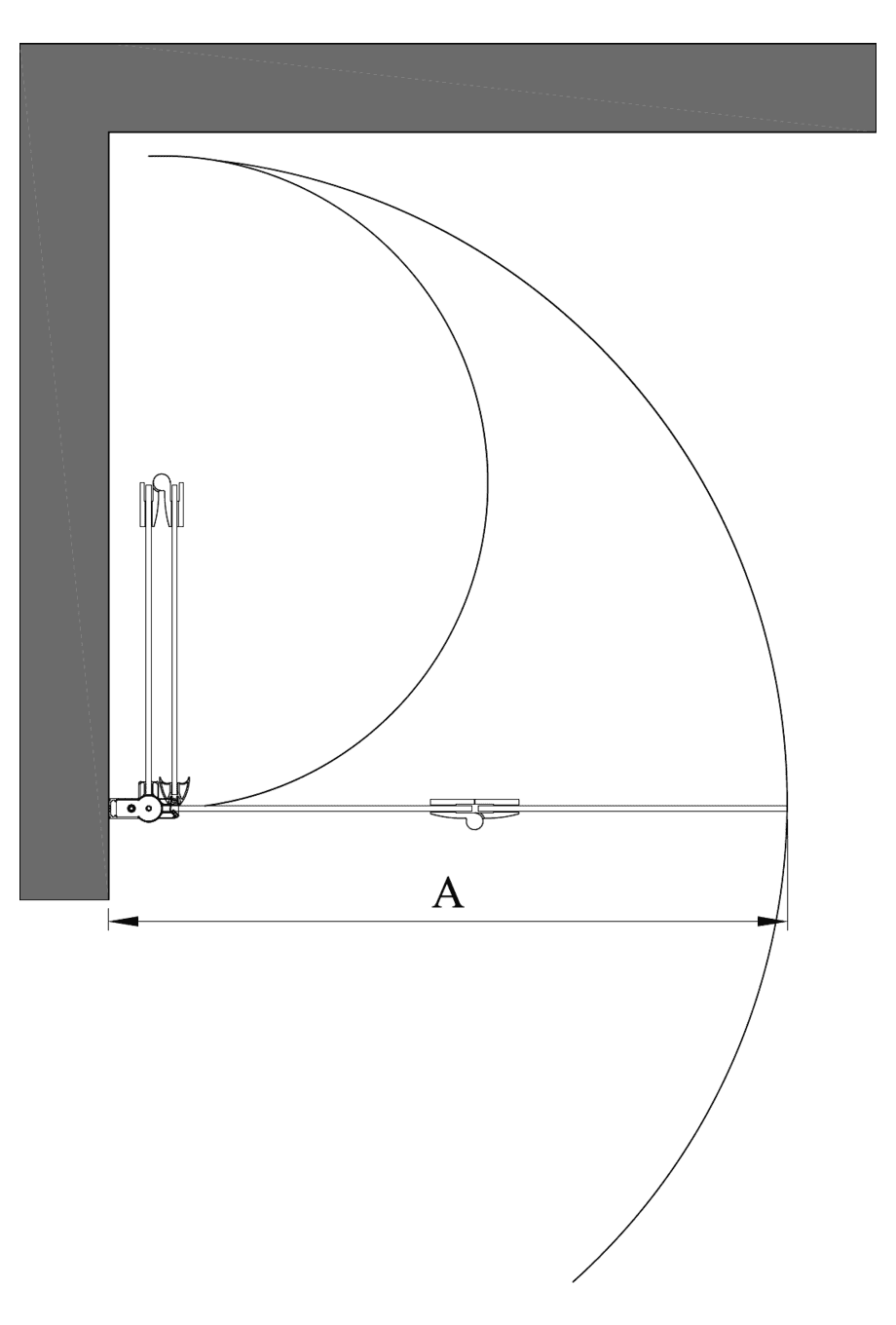Faltbare Duschwand Hietakari Infinia 213 – 2
