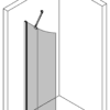 Gebogene feste Duschwand Hietakari Infinia 221 – Ansicht 3 Gebogene feste Duschwand Hietakari Infinia 221 – 3