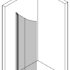 Gebogene Dusch-Drehtür Hietakari Infinia 222 – 3