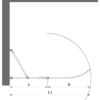 Gebogene Duschwand mit Drehtür und Festteil Hietakari Infinia 224 – Ansicht 2 Gebogene Duschwand mit Drehtür und Festteil Hietakari Infinia 224 – 2