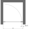 Dusch-Drehtür mit Wandmagnet Hietakari Infinia 233 – Ansicht 2 Dusch-Drehtür mit Wandmagnet Hietakari Infinia 233 – 2