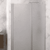Dusch-Drehtür mit Festteil und Wandmagnet Hietakari Infinia 235, Aluminiumrahmen, Chinchilla Ornamentglas