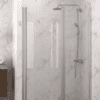 Dusch-Drehtür mit Festteil und Wandmagnet Hietakari Infinia 235 – 4