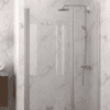 Dusch-Falttür mit Festteil und Wandmagnet Hietakari Infinia 236 – 4
