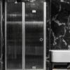 Dusch-Falttür mit Festteil und Wandmagnet Hietakari Forma 385 – 5