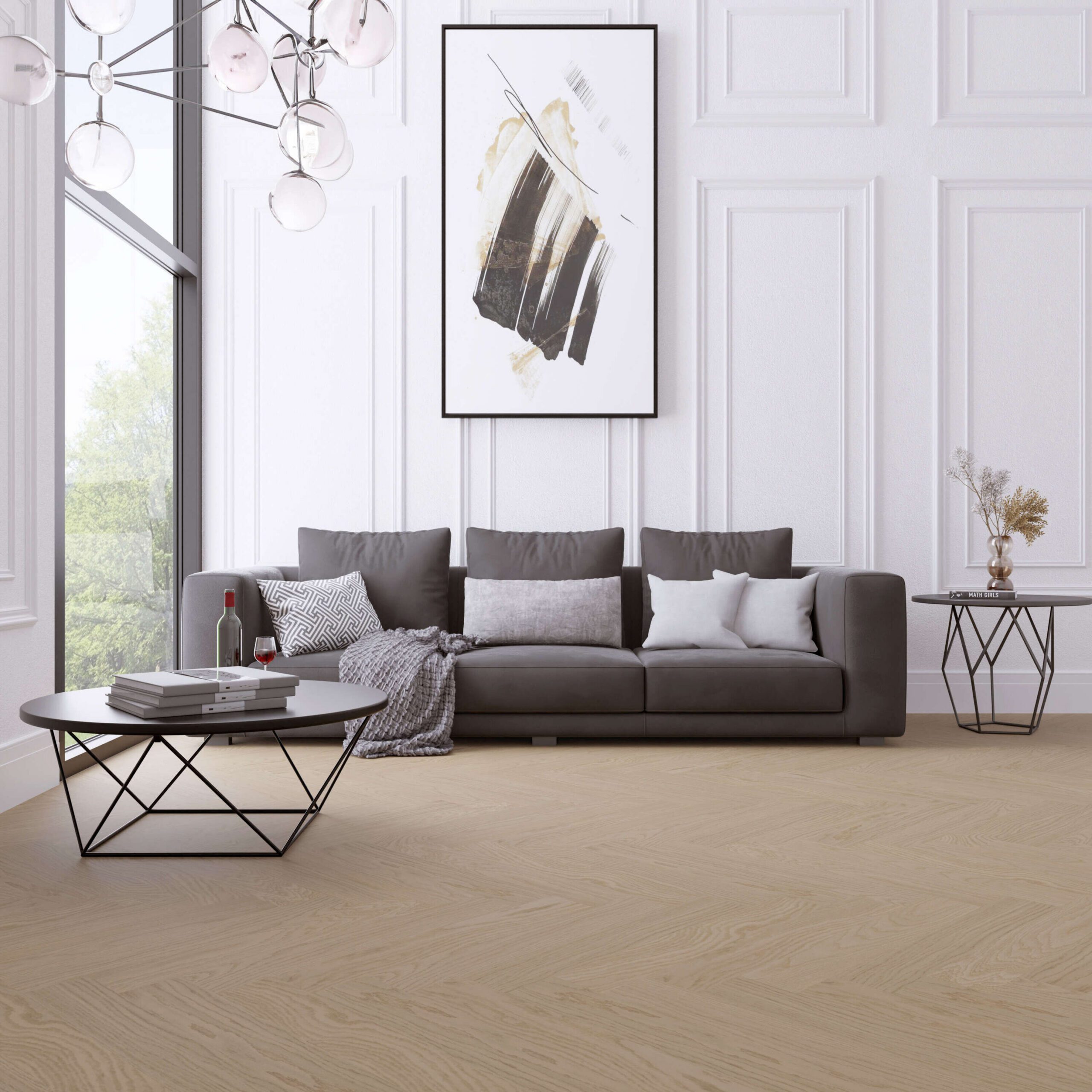 Fischgrätparkett Eiche Esta Nova Eco Elite Dazy extramatt lackiert – 3