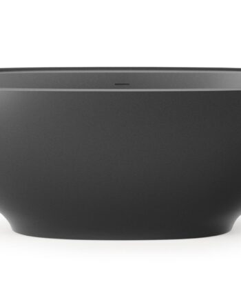 Freistehende Badewanne PAA DOLCE 180x90 cm, Graphite schwarz