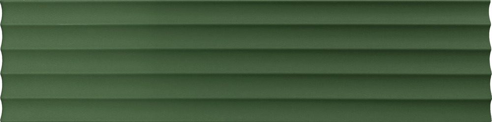 Keramik-Wandfliese mit Rillenrelief Dune Ima Verde, 10x40 cm, 9 mm, Grün