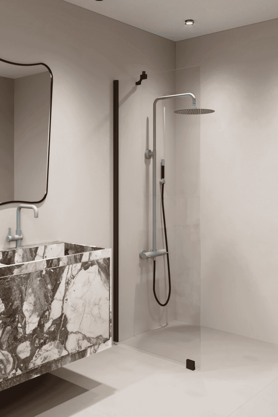 Feste Duschwand Hietakari Forma 301 – 5
