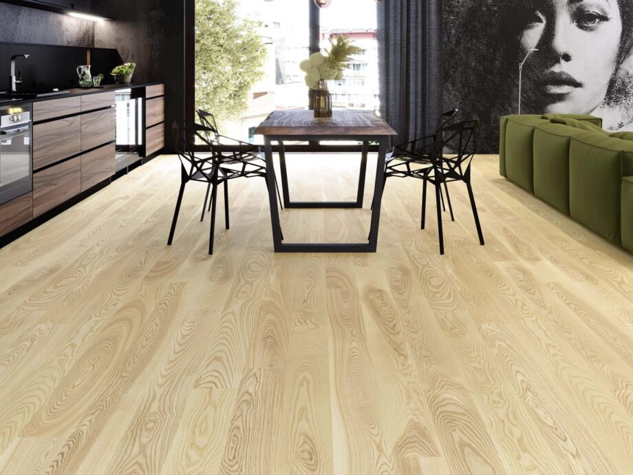 Landhausdiele Esche Esta Elegant Pure Line 160 mm extramatt lackiert – 3