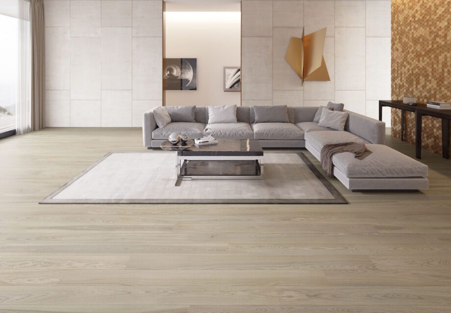 Landhausdiele Esche Esta Elegant Sandstone Original 160 mm extramatt lackiert – 3
