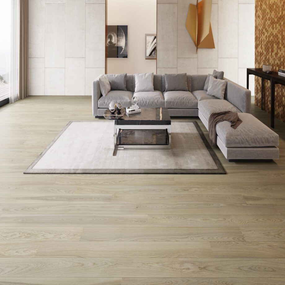 Landhausdiele Esche Esta Elegant Sandstone Original 240 mm extramatt lackiert – 3
