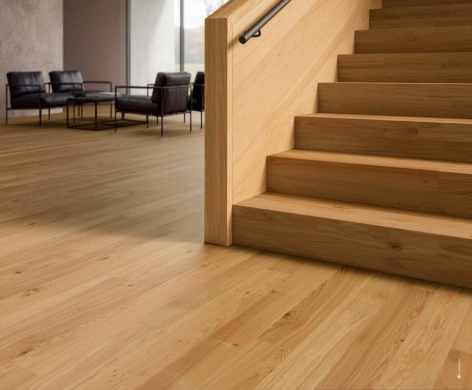 Landhausdiele Bauwerk Cleverpark 1250 Eiche Natur 34 matt versiegelt – 2