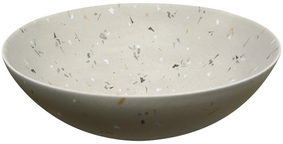 Waschbecken Dune Fragmenta Arena 40x40x15 cm, handbemaltes Keramik-Aufsatzwaschbecken