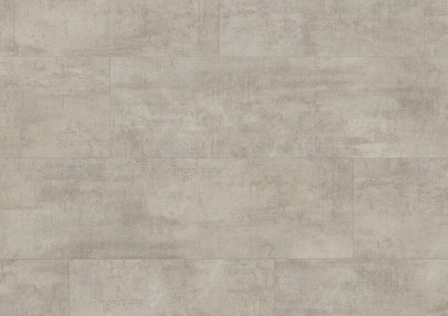 LVT Vinylboden Quick-Step, Ambient Click Plus, Hellgrau Fliese travertin, gefast
