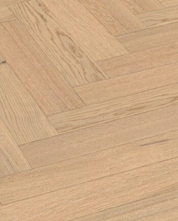Fischgrätparkett Meister, Lindura HS 500, Classic oak cream white 20231, Fischgrät, 700 x 140 mm, gebürstet, ultramatt lackiert
