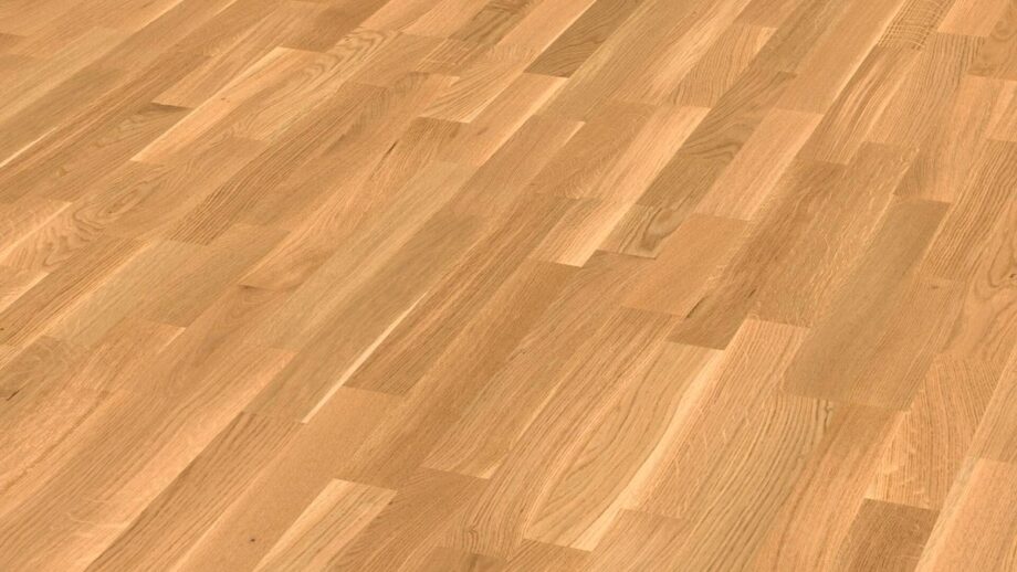 3-Stab Parkett Meister, Longlife PC 200, Oak lively 09033, 3-Stab, 2400 x 200 mm, gebürstet, ultramatt lackiert