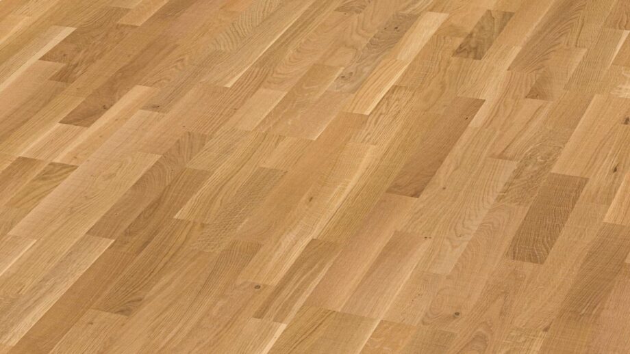 meister-9041_pc200_ultramattlackiert_perspektive 3-Stab Parkett Meister, Longlife PC 200, Oak lively vintage 09041, 3-Stab, 2400 x 200 mm, gebürstet, ultramatt lackiert