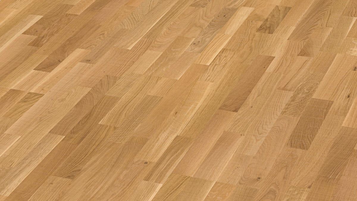 3-Stab Parkett Meister, Longlife PC 200, Oak lively vintage 09041, 3-Stab, 2400 x 200 mm, gebürstet, ultramatt lackiert