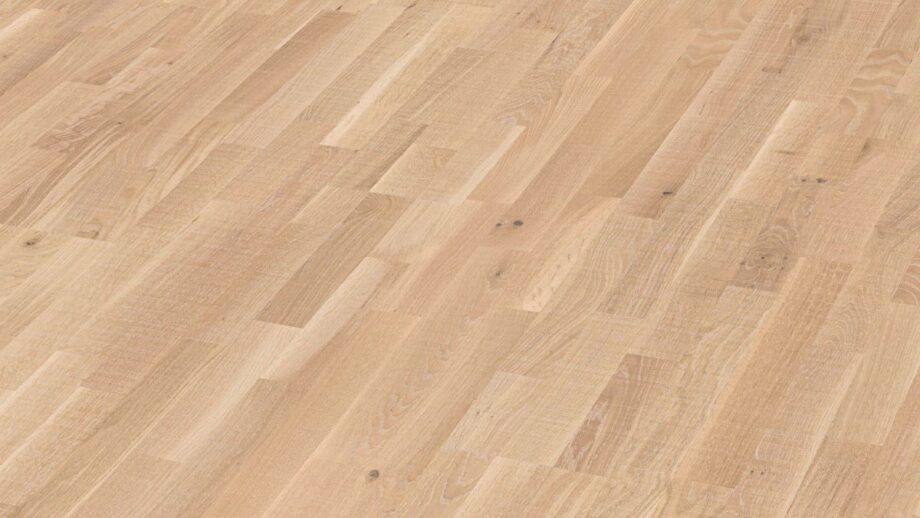 3-Stab Parkett Meister, Longlife PC 200, White oak lively vintage 09042, 3-Stab, 2400 x 200 mm, gebürstet, ultramatt lackiert