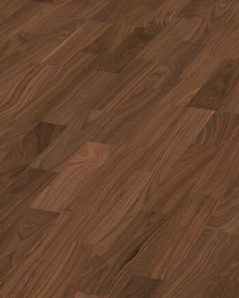 3-Stab Parkett Meister, Longlife PC 200, American walnut harmonious 09043, 3-Stab, 2400 x 200 mm, gebürstet, ultramatt lackiert