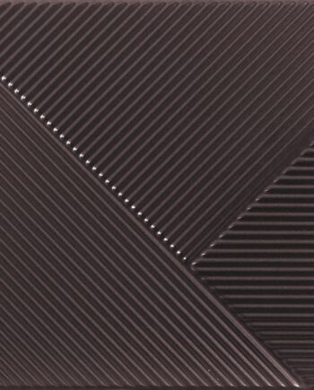 Triibulise 3D reljeefiga keraamiline seinaplaat Dune Stripes Mix Mercury, 25x25 cm, 10 mm, metallik hõbe