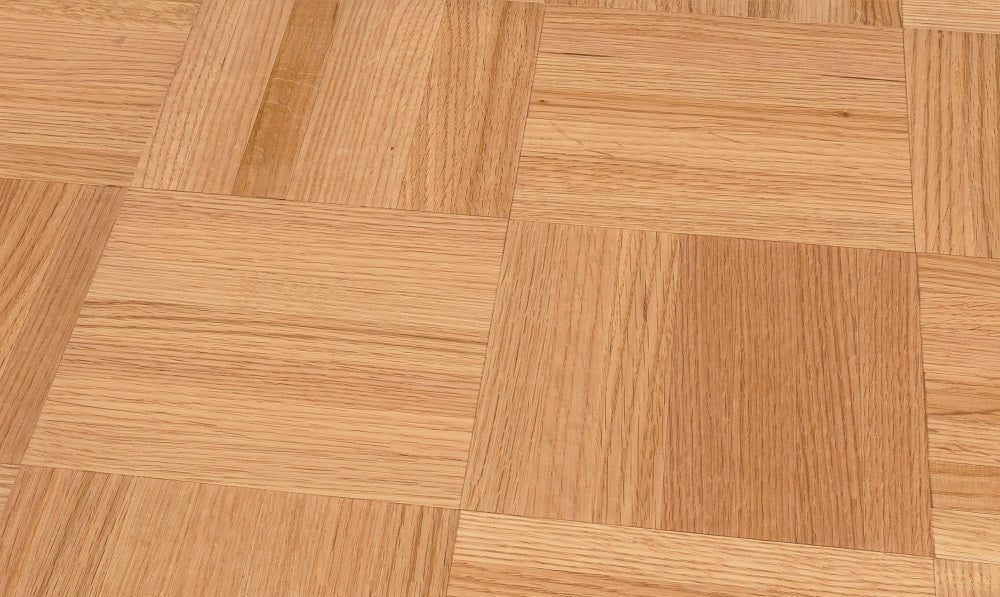 Mosaikparkett Roteiche Natur/Select, Würfel, roh, 8 x 22,86 x 160 mm