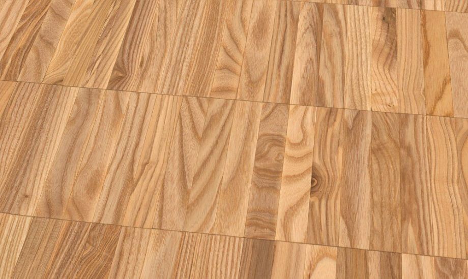 Mosaikparkett Esche Rustikal, Parallel, roh, 8 x 22,86 x 160 mm