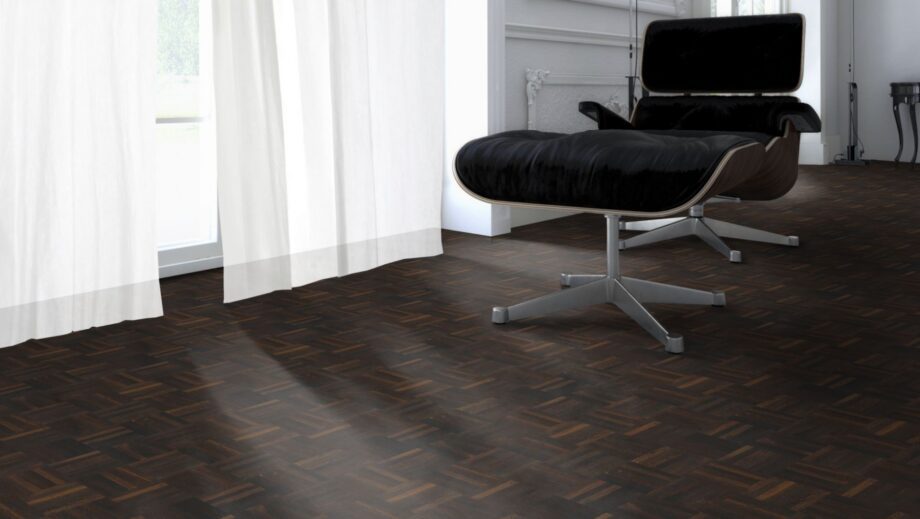 Mosaiikparkett suitsutamm Naturell – interjöör Mosaikparkett Räuchereiche Naturell, Würfel, roh, 8 x 22,86 x 160 mm – 2