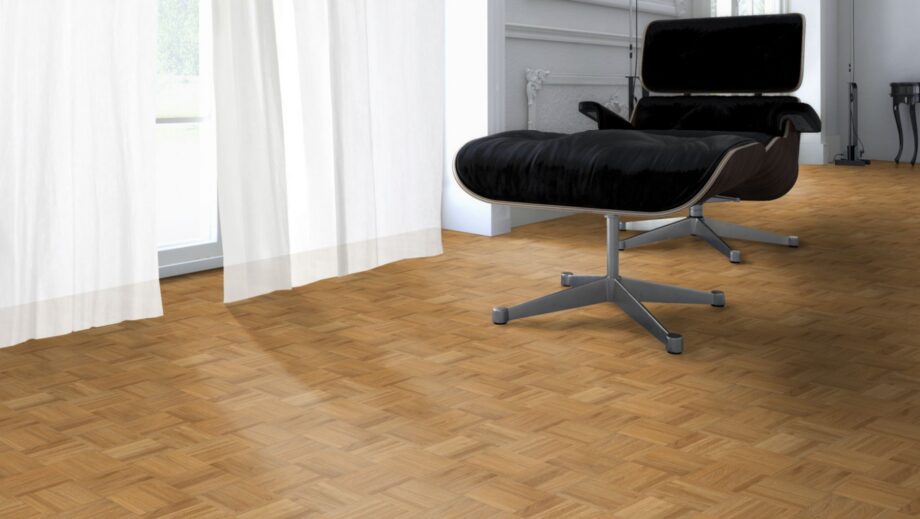 Mosaiikparkett tamm Standard – interjöör Mosaikparkett Eiche Standard, Würfel, roh, 8 x 22,86 x 160 mm – 2