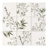 Handbemalte gemusterte Keramik-Wandfliese Dune Tabarca Olivia Verde, 15x15 cm, 9 mm, Grün – 2