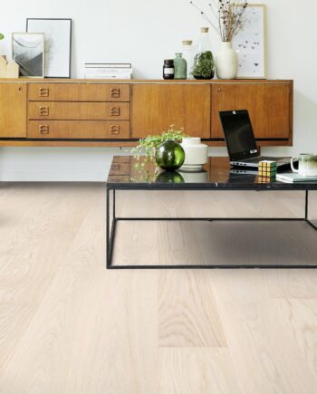 Landhausdiele Tarkett, Grace, Eiche White Lace (weiss) Plank XT, 1-Stab, 2-seitige Mikrofase, gebürstet, Proteco ExtraMatt matt versiegelt