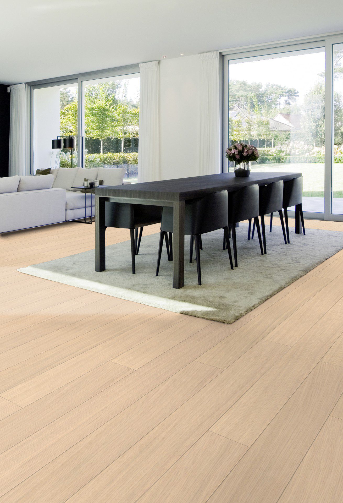 Landhausdiele Eiche Parky Deluxe+ Milk Oak Premium, Furnier, gebürstet, supermatt lackiert, 1-Stab, 1810 x 166 x 12 mm – 2