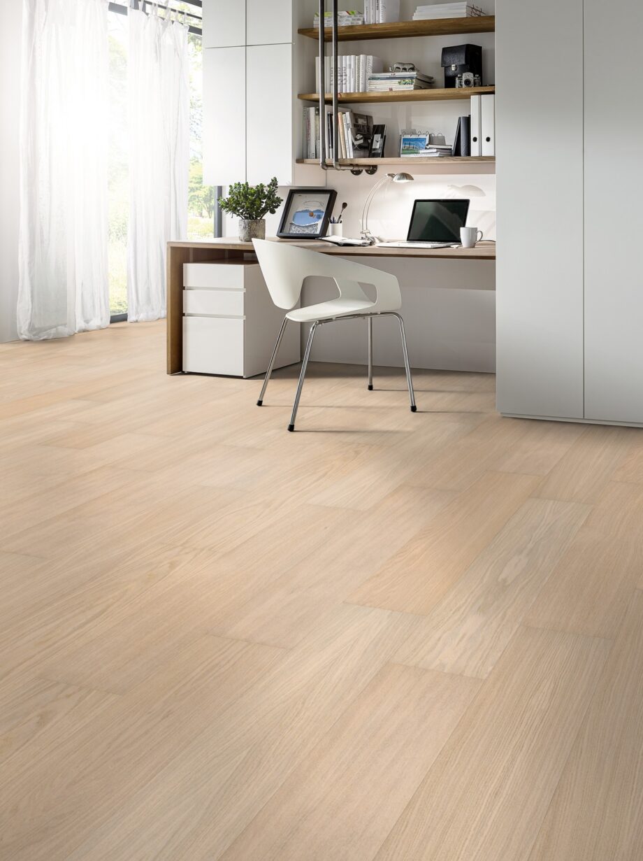 Eiche Parkett Parky Pro Milk Oak Premium, Furnier, gebürstet, supermatt lackiert, 1-Stab, 1203 x 190 x 7,2 mm – 2