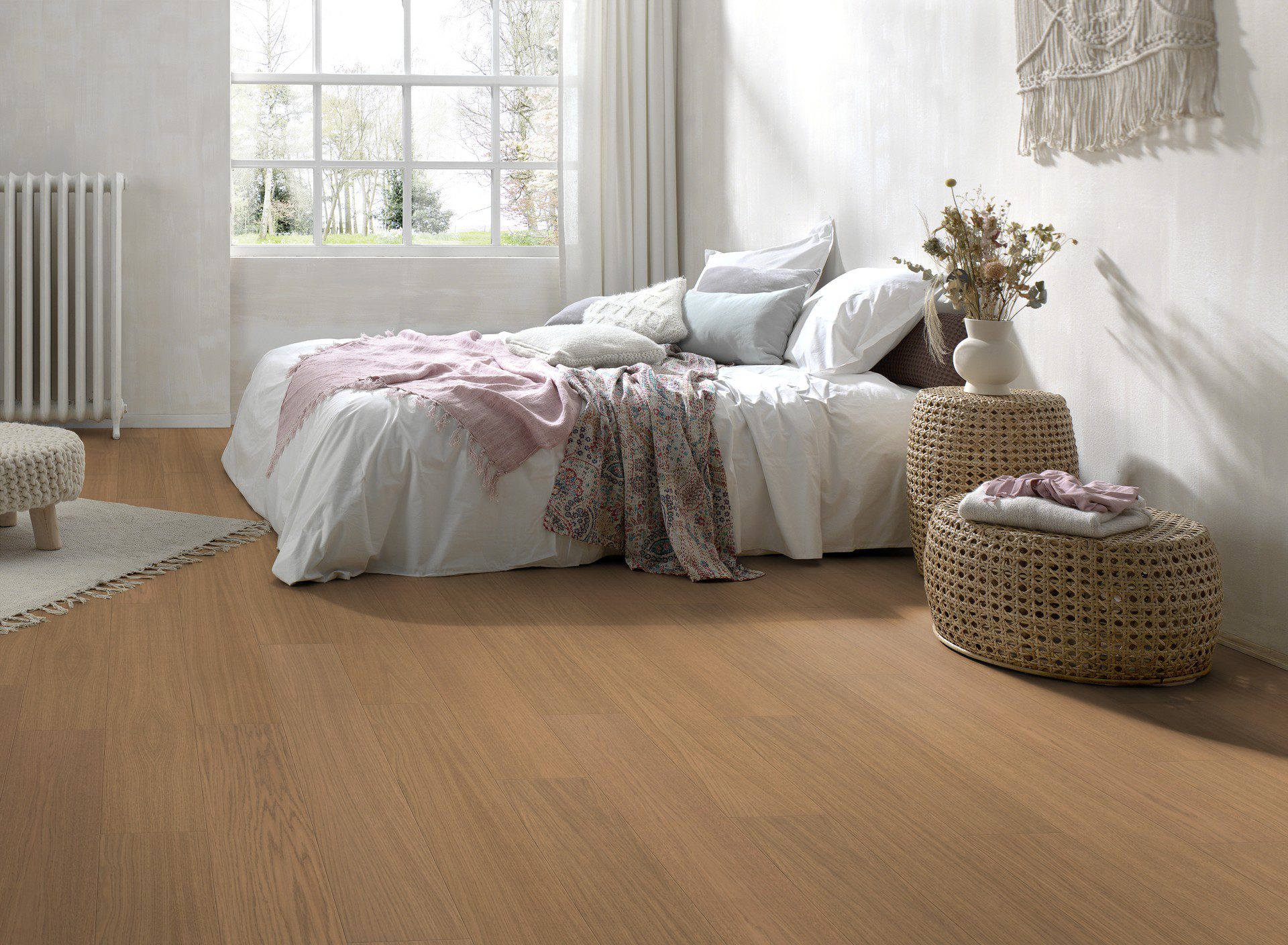 Eiche Parkett Parky Pro Sahara Oak Premium, Furnier, gebürstet, supermatt lackiert, 1-Stab, 1203 x 190 x 7,2 mm – 2
