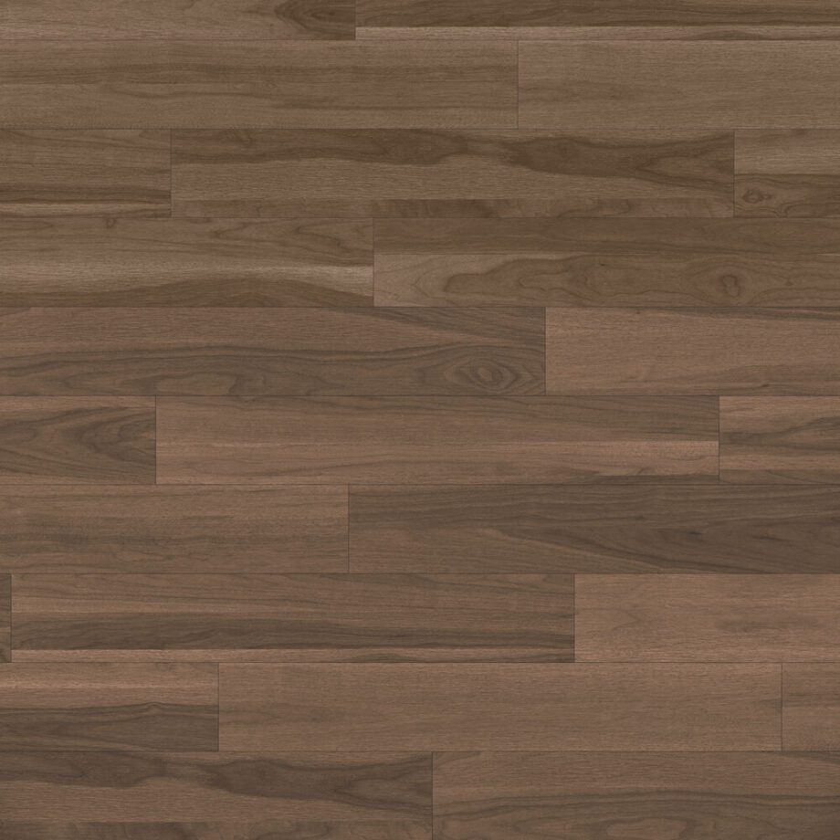 Fertigparkett Nussbaum Parky Pro Smoked Walnut Premium, Furnier, gebürstet, supermatt lackiert, 1-Stab, 1203 x 190 x 7,2 mm