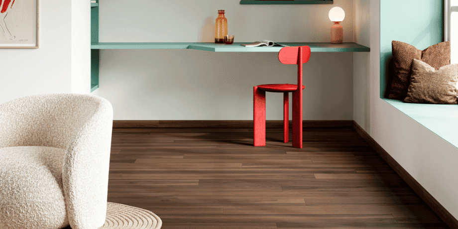Fertigparkett Nussbaum Parky Pro Smoked Walnut Premium, Furnier, gebürstet, supermatt lackiert, 1-Stab, 1203 x 190 x 7,2 mm – 2