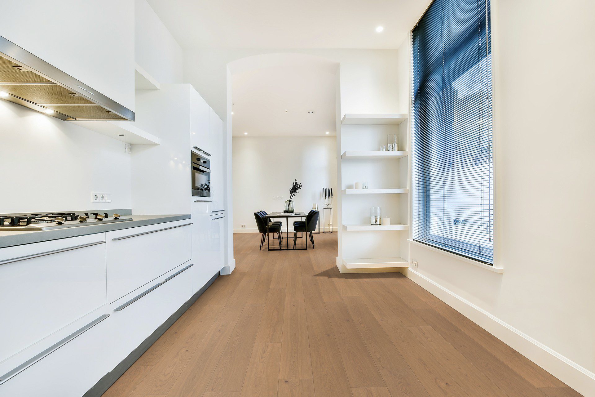 Landhausdiele Eiche Parky Summit Sahara Oak Rustic Light, Furnier, gebürstet, supermatt lackiert, 1-Stab, 2050 x 233 x 10 mm – 2
