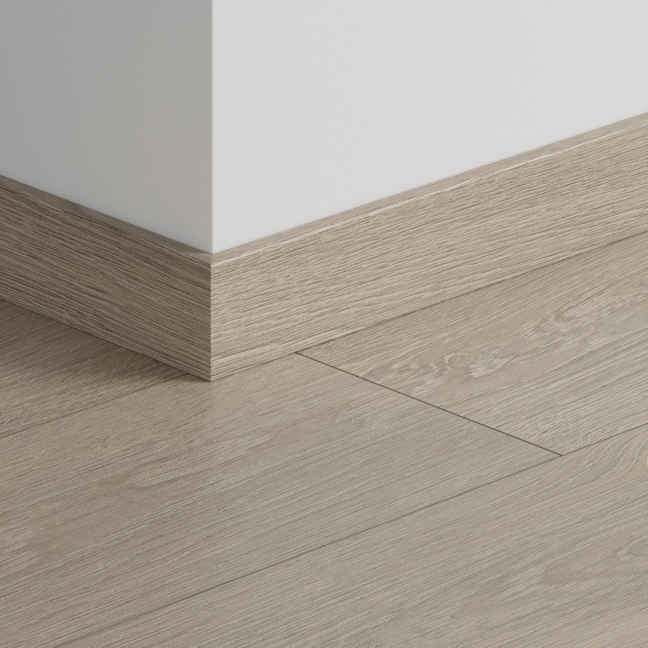 Sockelleiste Quick-Step Old Oak Light Grey für Laminat, MDF, 12x58x2400 mm