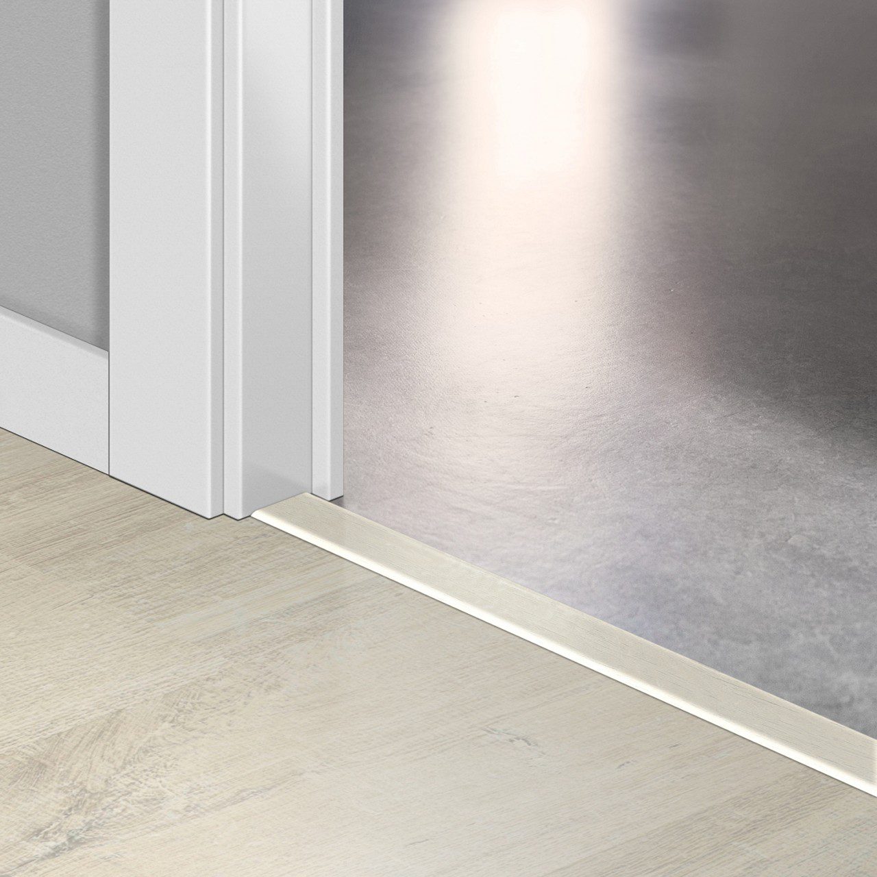 Incizo 5-in-1 Übergangsprofil Quick-Step Charlotte Oak White für Laminat, 13x48x2150 mm