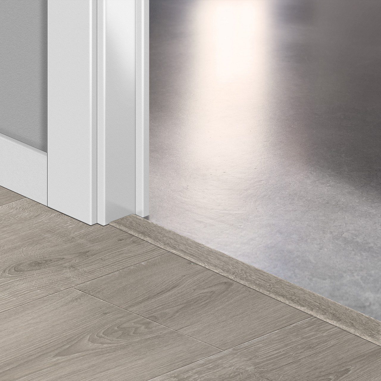 Incizo 5-in-1 Übergangsprofil Quick-Step Brushed Oak Grey für Laminat, 13x48x2150 mm