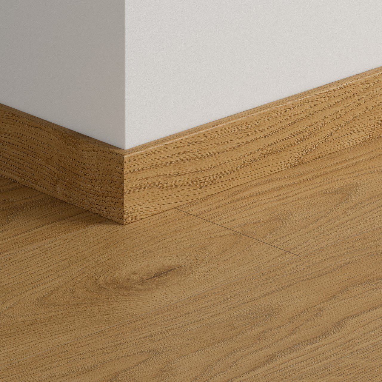 Sockelleiste Quick-Step White Oak Light für Laminat, MDF, 12x58x2400 mm