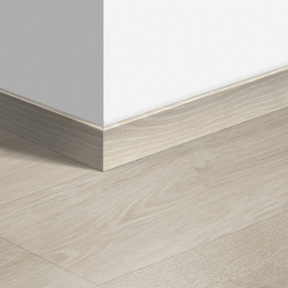 Sockelleiste Quick-Step Woodland Oak Light Grey für Laminat, MDF, 12x58x2400 mm