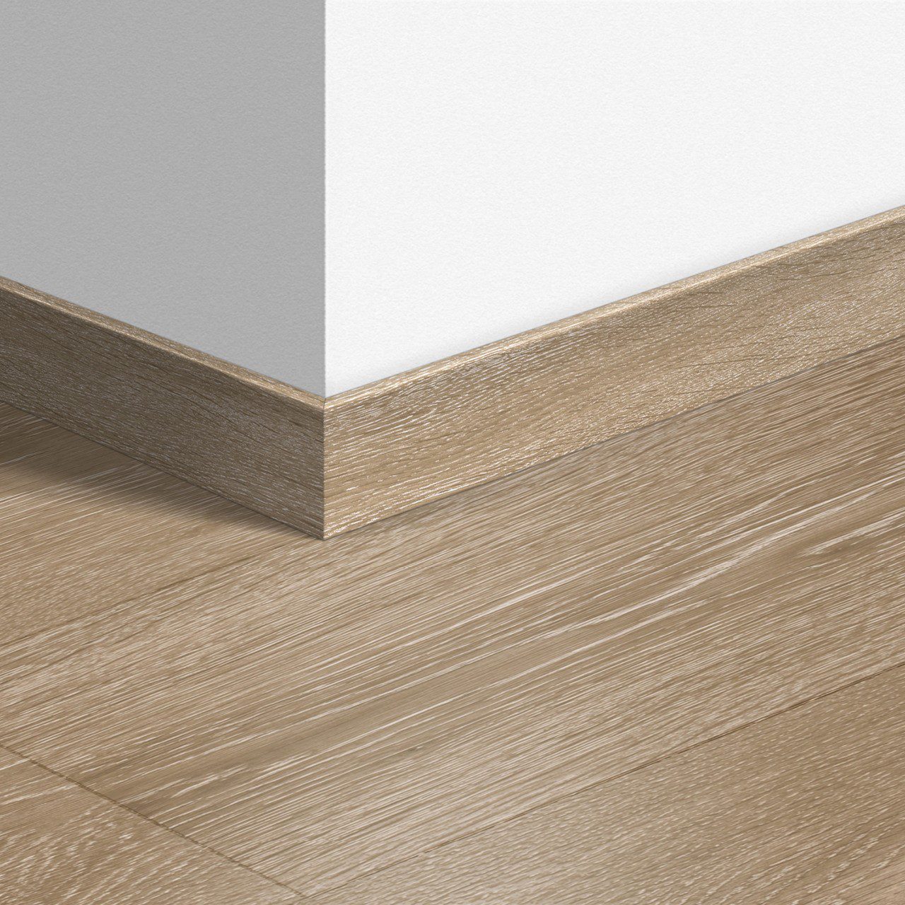 Sockelleiste Quick-Step Valley Oak Light Brown für Laminat, MDF, 12x58x2400 mm