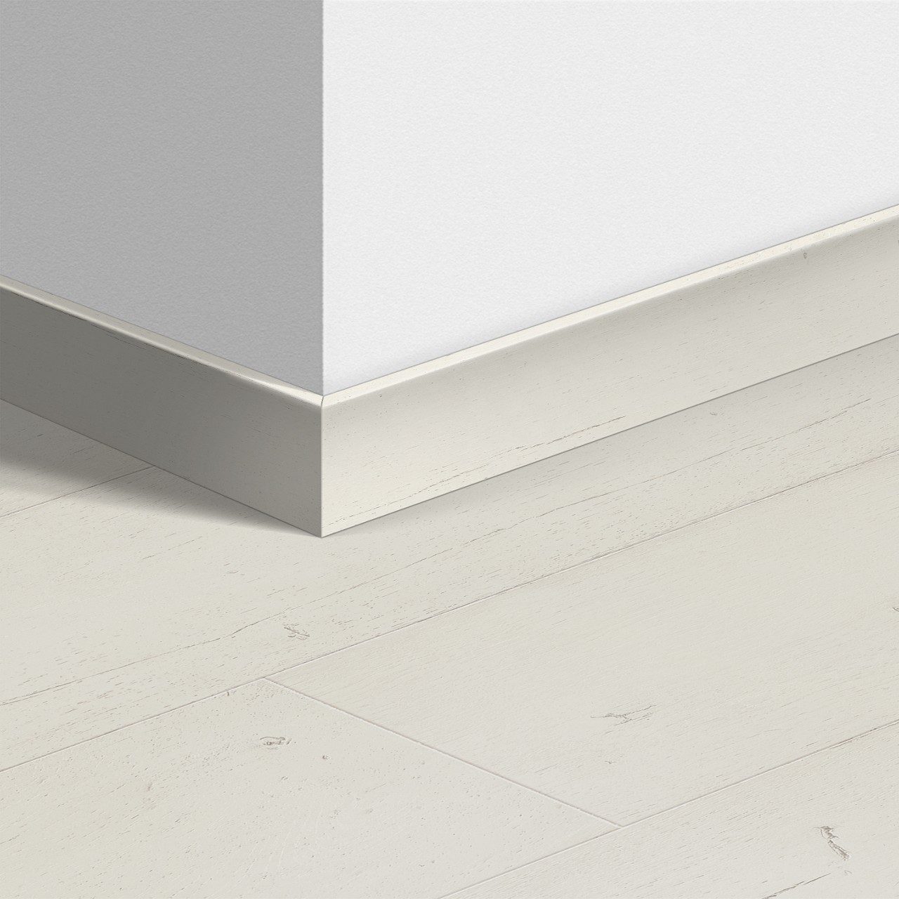Sockelleiste Quick-Step Painted Oak White für Laminat, MDF, 12x58x2400 mm