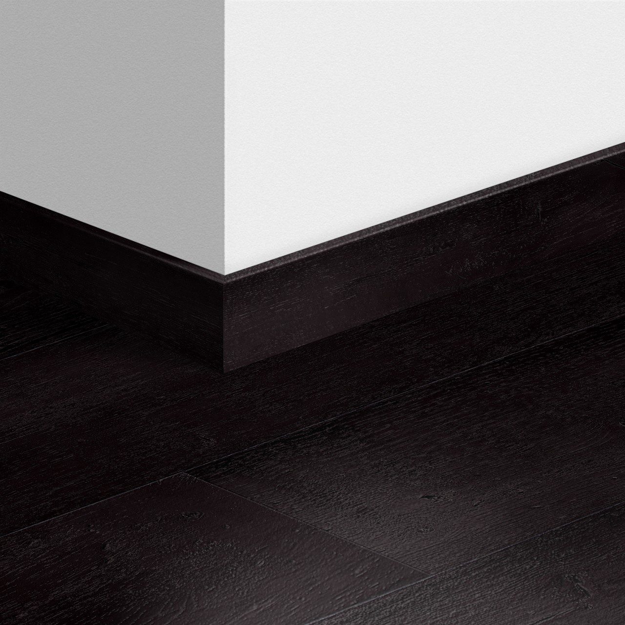 Sockelleiste Quick-Step Painted Oak Black für Laminat, MDF, 12x58x2400 mm