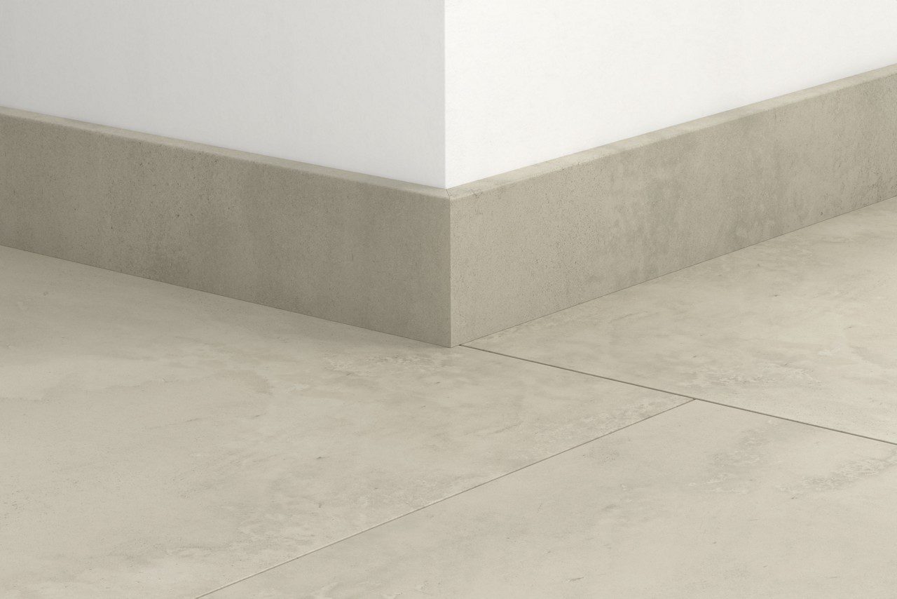 Sockelleiste Quick-Step Grey Concrete für Laminat, MDF, 12x58x2400 mm