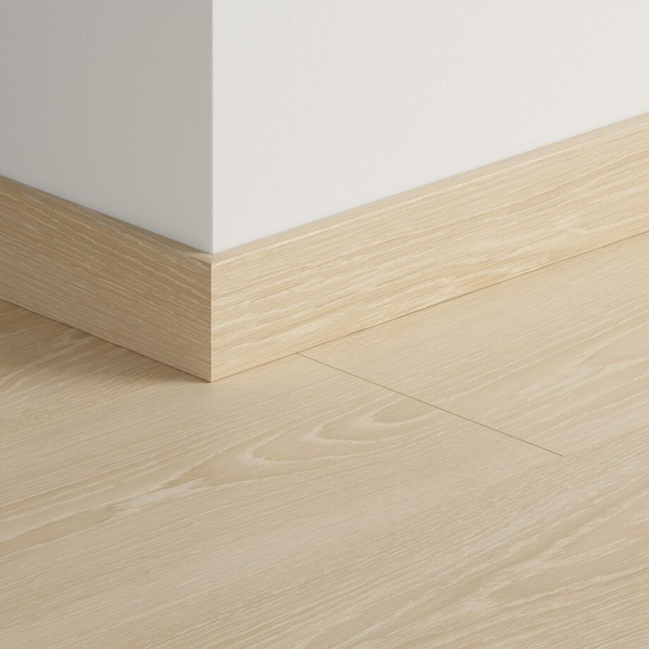 Sockelleiste Quick-Step Frosty Beige Oak für Laminat, MDF, 12x58x2400 mm