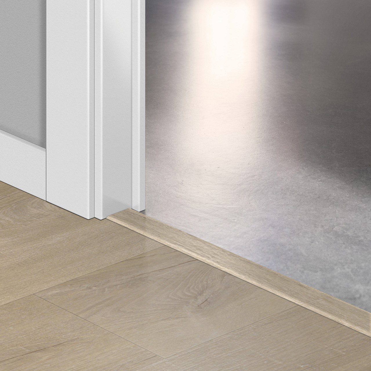 Incizo 5-in-1 Übergangsprofil Quick-Step Cotton Oak Beige für Rigid-Vinyl (Alpha), 8x45x2000 mm