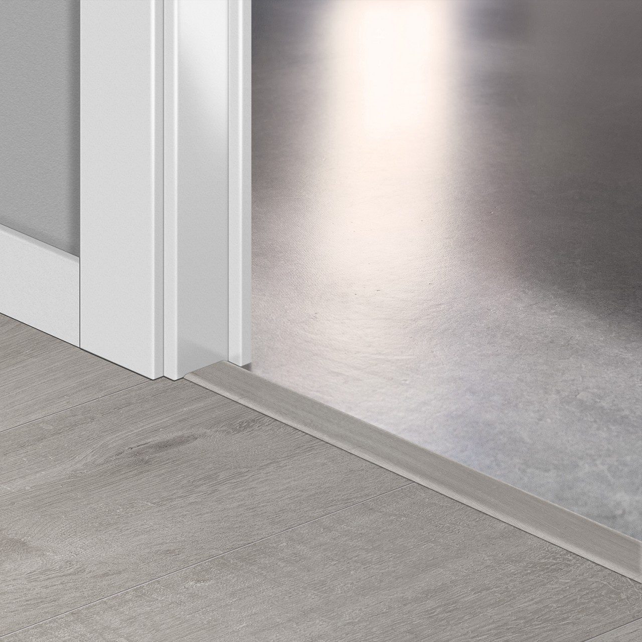 Incizo 5-in-1 Übergangsprofil Quick-Step Cotton Oak Cold Grey für Rigid-Vinyl (Alpha), 8x45x2000 mm